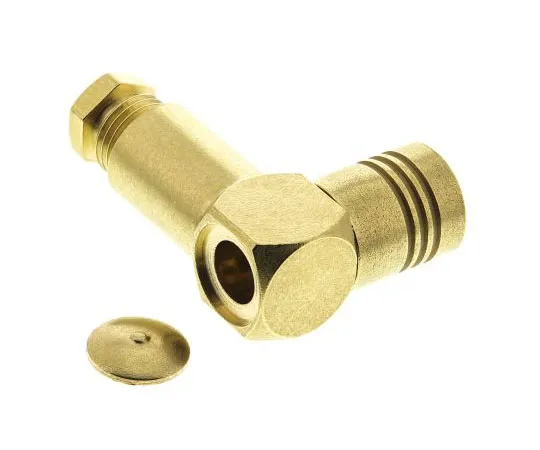 63-7474-15　Radiall Right Angle Cable Mount SMB Connector, 50Ω Impedance, Clamp Termination, RG179, RG187, RG188, RG316 cable type　R114165000W