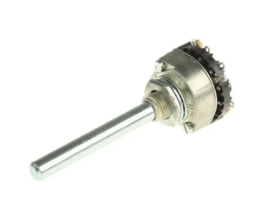 63-7421-77　Lorlin, 6 Position DP Rotary Switch, 1 A @ 12 V, Solder　RA01B06BSSMS0X