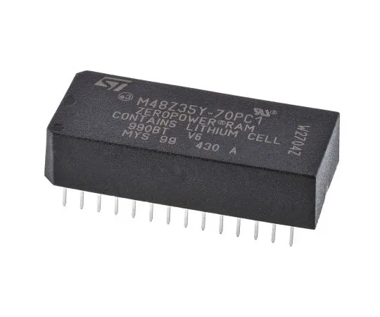 63-7485-03　STMicroelectronics M48Z35Y-70PC1 NVRAM, 256kbit, 70ns 28-Pin PCDIP　M48Z35Y-70PC1