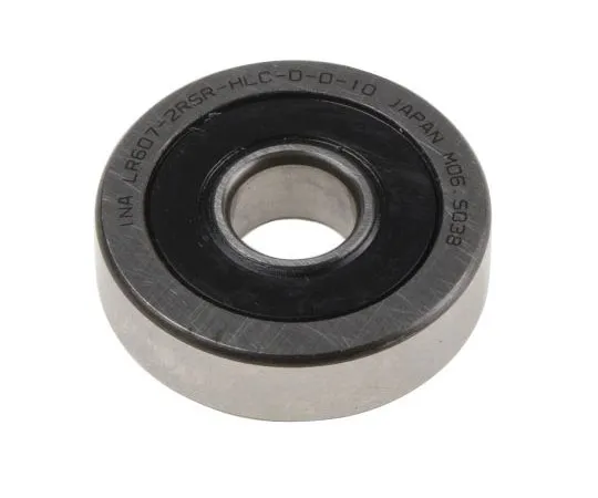 63-7401-20　Yoke Track Roller LR607-2RSR-HLC-D-0-10, 7mm ID, 22mm OD　LR607-2RSR-HLC-D-0-10