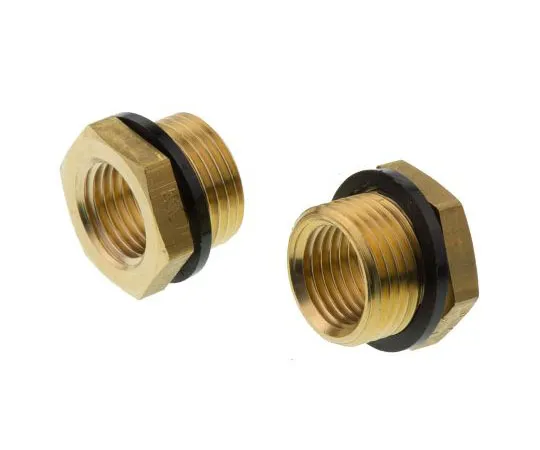 63-7437-77　Legris Brass 3/8 in BSPP Male x 1/4 in BSPP Female Straight Reducer Threaded Fitting　0168 17 13