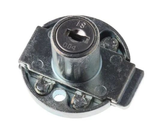 63-7417-34　Euro-Locks a Lowe & Fletcher group ******* Panel to Tongue Depth 19mm Nickel Furniture Lock, Key to unlock　5872037