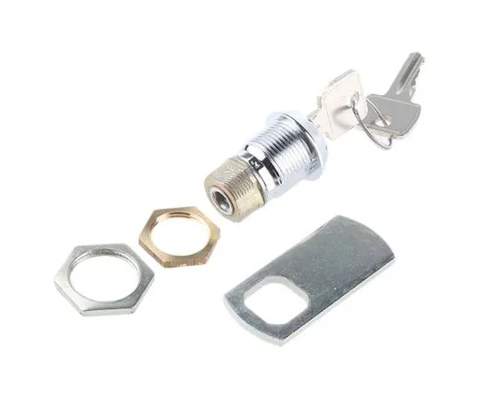 63-7489-93　Euro-Locks a Lowe & Fletcher group ******* Panel to Tongue Depth 19mm Zamak Chrome Plated Camlock, Key to unlock　F6E-03-2 (405E)