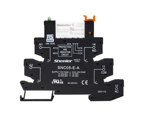 63-7371-87　RS PRO 12V ac/dc DIN Rail Interface Relay Module, SPDT　144-1578