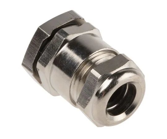 63-7540-38　Lapp Skindicht M16 Cable Gland With Locknut, Nickel Plated Brass, IP68　52103310+52105290