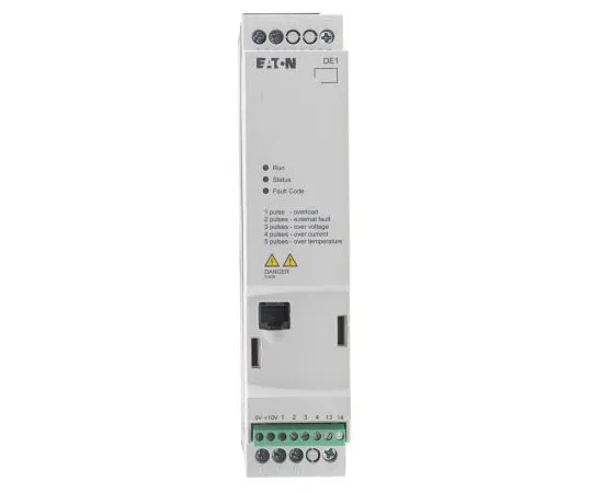 63-7388-72　Eaton Variable Speed Starter, 1-Phase In, 60Hz Out 0.75 kW, 230 V ac, 4.3 A DE11, IP20　180659 & DE11-124D3NN-N20N