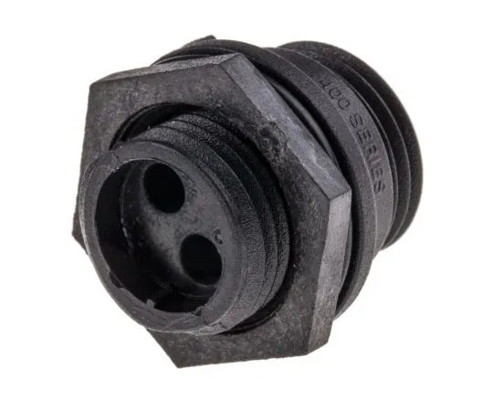63-7538-23　Bulgin Buccaneer 400 Series Panel Mount Connector, 2 contacts Plug　PX0412/02P