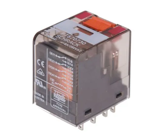 63-7495-25　TE ConnectivityPT 4PDT Non-Latching Relay PCB Mount, 230V ac Coil, 6A　PT570730 9-1419111-1