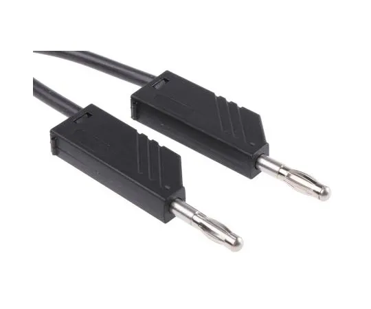 63-7500-34　Hirschmann Test & Measurement Test lead, 16A, 60V dc, Black, 1m Lead Length　934092100