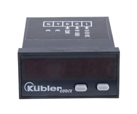 63-7476-89　Kubler 6 Digit, LED, Counter, 60kHz, 10 → 30 V dc　6.522.012.300