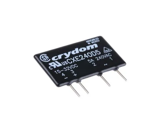 63-7471-54　Sensata / Crydom 5 A Solid State Relay, Zero Cross, PCB Mount, SCR, 280 V ac Maximum Load　CXE240D5