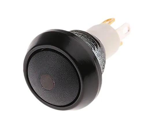 63-7411-16　ITW Single Pole Single Throw (SPST) Momentary Red LED Miniature Push Button Switch, 13.6 (Dia.)mm, Panel Mount　59-411R