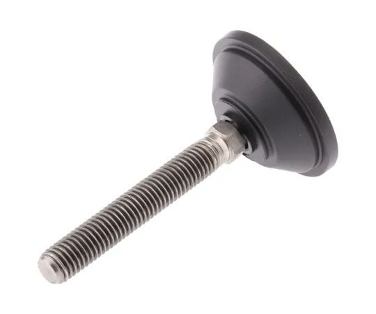 63-7492-57　Nu-Tech Engineering Stainless Steel Adjustable Feet A095/029 55mm Dia. 102mm 600kg Static load Capacity ,75mm M12　A095/029