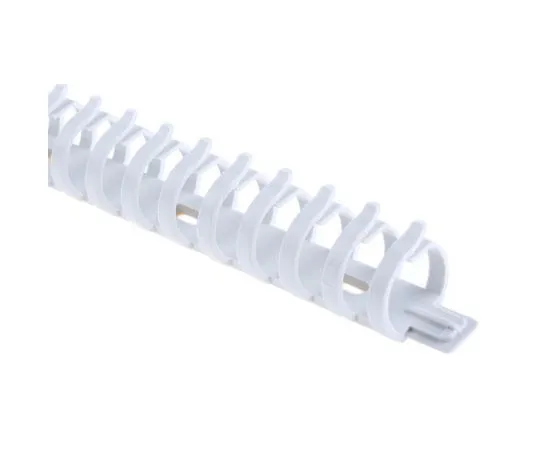 63-7475-67　Hager Slotted Flexible Panel Trunking Self Adhesive Grey, Flexible Slot, W23 mm x D21mm, L500mm Polyamide　L2222/7035