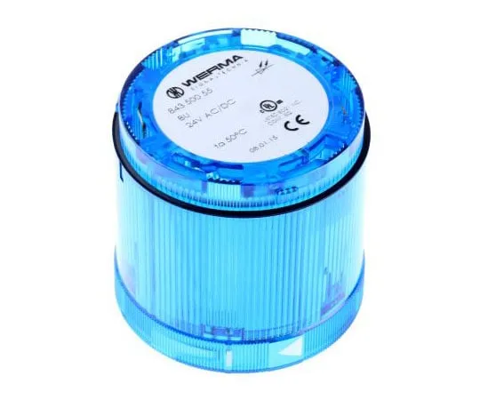 63-7509-68　KombiSIGN 70 843 Beacon Unit, Blue LED, Steady Light Effect, 24 V dc　84350055