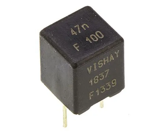 63-7388-34　Vishay 47nF Polypropylene Capacitor PP 63 V ac, 100 V dc ±1% Tolerance Through Hole MKP 1837 Series　MKP1837347011