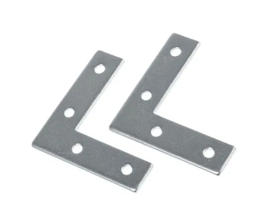 63-7525-23　50 x 50mm, 4 Hole Zinc Plated Steel L Bracket, 13mm Width　397-4976