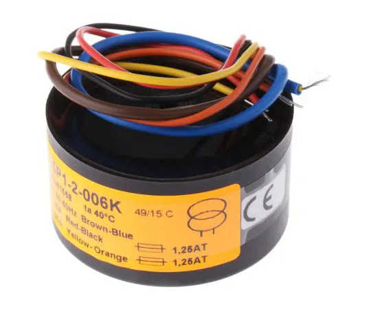 63-7432-79　2 Output Toroidal Transformer, 15VA, 2 x 6V ac　0015P1-2-006K