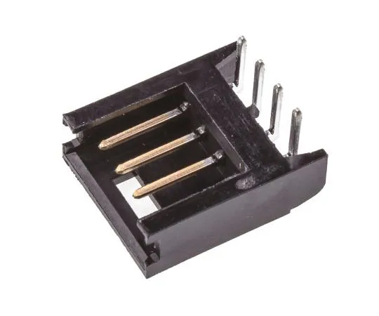 63-7438-30　TE Connectivity AMPMODU MOD II, 4 Way, 1 Row, Right Angle PCB Header　280378-2