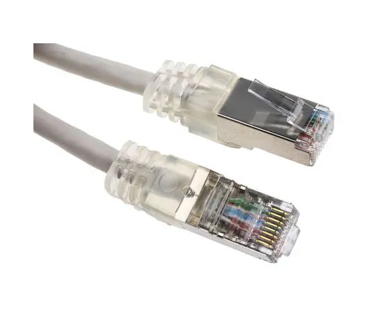 63-7508-49　Decelect Forgos Grey Cat5 Cable F/UTP, 2m Male RJ45/Male RJ45　SPE190719