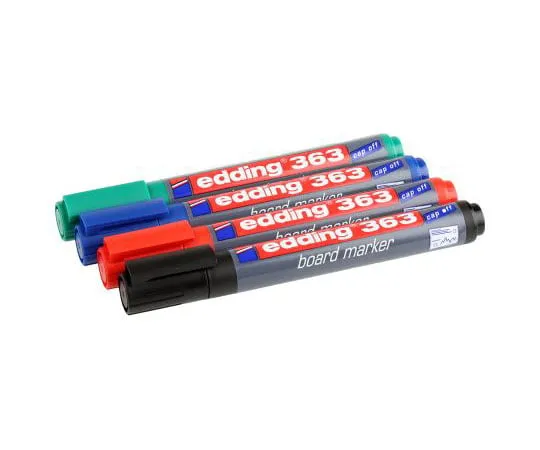 63-7460-59　Edding White Board Marker, 4 Assorted　363/4S