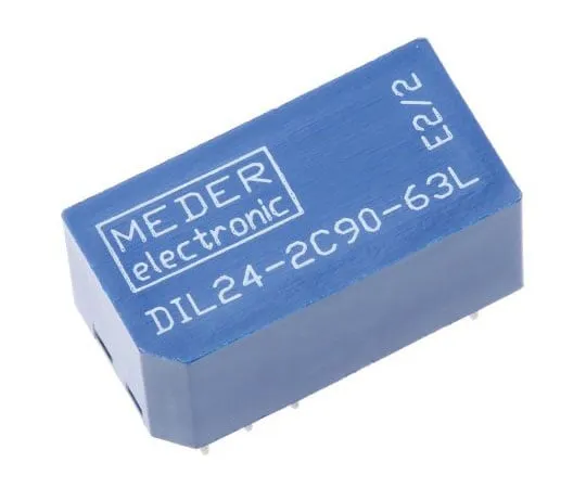 63-7502-03　DPDT Reed Relay, 250 mA, 24V dc　DIL24-2C90-63L