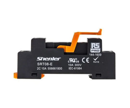 63-7372-09　RS PRO 8 Pin Relay Socket, DIN Rail, 300V for *** with RFT Interface Relay　144-1609
