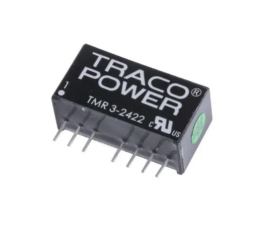 63-7357-64　TRACOPOWER TMR 3 3W Isolated DC-DC Converter Through Hole, Voltage in 18 → 36 V dc, Voltage out ±12V dc　TMR 3-2422