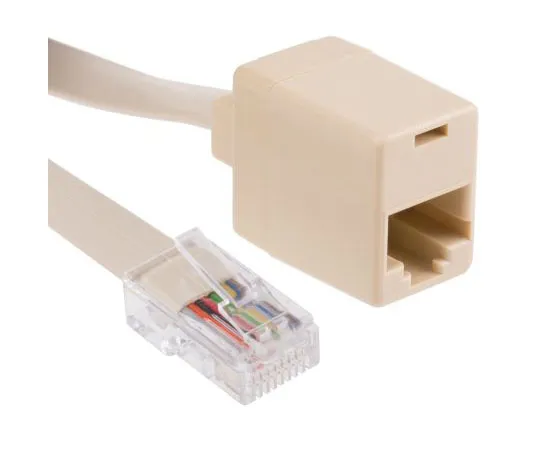 63-7412-21　RS Pro Cat3 RJ45 Female, RJ45 Male Ext***er, 1 Port, 2 m Extension Length　186-3161