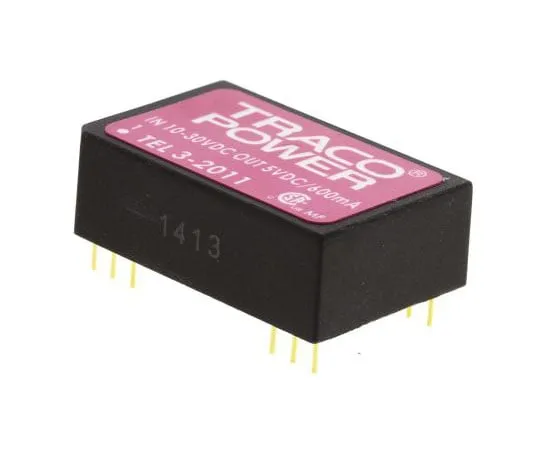 63-7540-92　TRACOPOWER TEL 3 3W Isolated DC-DC Converter Through Hole, Voltage in 10 → 30 V dc, Voltage out 5V dc　TEL 3-2011