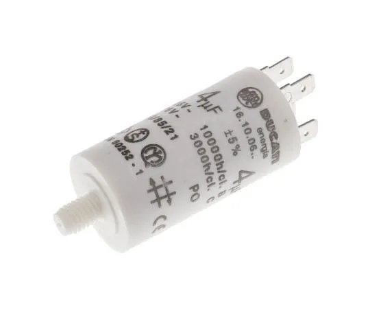 63-7519-70　Ducati Energia 4μF Polypropylene Capacitor PP 450V ac ±5% Tolerance Stud Mount 4.16.10 Series　4.16.10.06.64