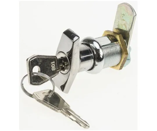 63-7501-37　Euro-Locks a Lowe & Fletcher group ******* Chrome Plated Silver Lock, Mini Handle, 40mm　2609032