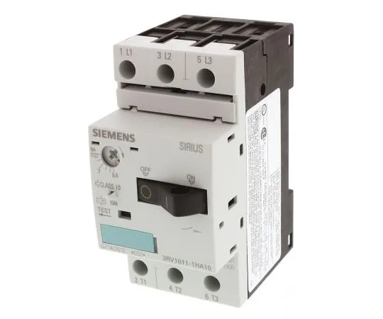 63-7444-20　Siemens Sirius Innovation 690 V Motor Protection Circuit Breaker, 3P Channels, 5.5 → 8 A, 50 kA　3RV1011-1HA10