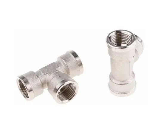 63-7510-86　Legris Hydraulic Tee Threaded Adapter 0915 00 21, Connector A G 1/2 Female Connector B G 1/2 Female　0915 00 21
