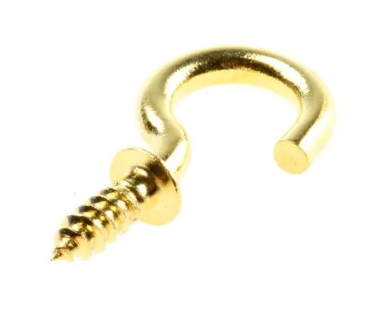 63-7525-19　RS PRO Brass Plain J Hook, 6mm　397-4932