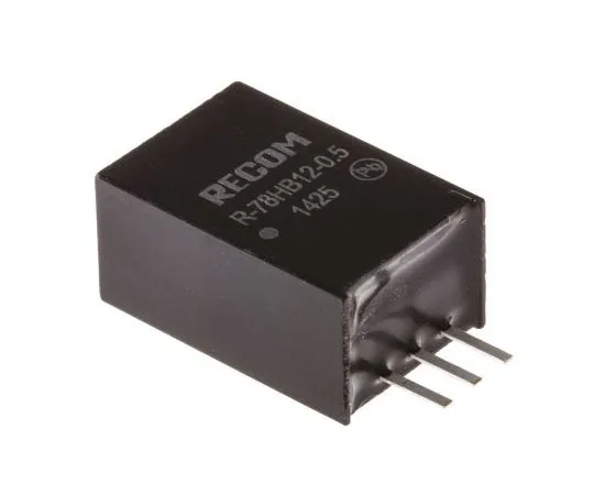 63-7356-42　Recom Switching Regulator, 17 → 72V dc Input, 12V dc Output, 500mA　R-78HB12-0.5