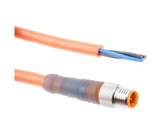 63-7513-20　Belden Straight M8 to Unterminated Cable assembly, 3 Core 2m Cable　RSMV 3-06/2M