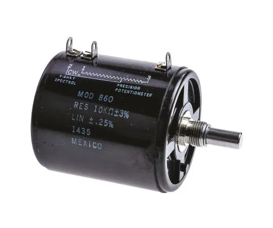 63-7473-35　Vishay 1 Gang 10 Turn Rotary Wirewound Potentiometer with a 6.35 mm Dia. Shaft, 10kΩ, ±1%, 8W, Linear 860B1103　860B1103