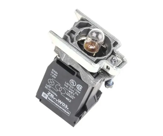 63-7493-79　Schneider Electric Harmony XB4 Contact & Light Block 1NO 1NC LED Green 110 → 120 V ac Screw terminal　ZB4BW035