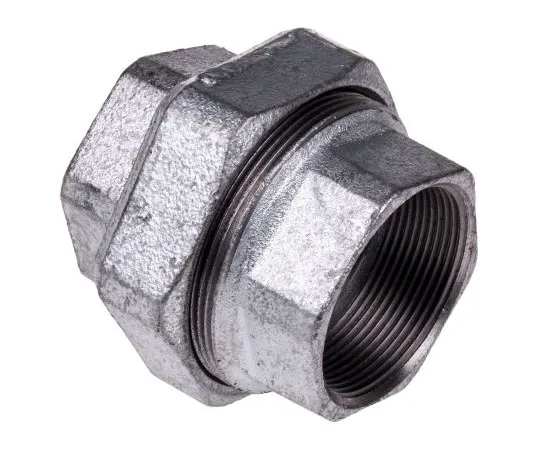 63-7491-40　Georg Fischer Malleable Iron Fitting Taper Seat Union, 2 in BSPP Female (Connection 1), 2 in BSPP Female (Connection 2)　770340209