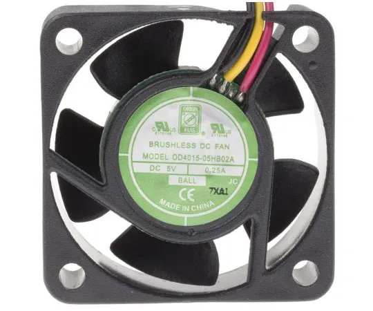 63-7372-23　RS PRO Axial Fan, 40 x 40 x 15mm, 8.5cfm, 1.5W, 5 V dc, IP55　144-2040