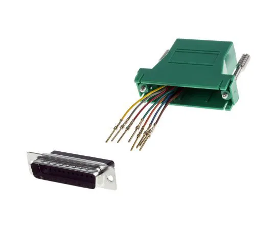 63-7488-37　RS PRO 25 Way D-sub Male, RJ45 Female Adapter　314-8206