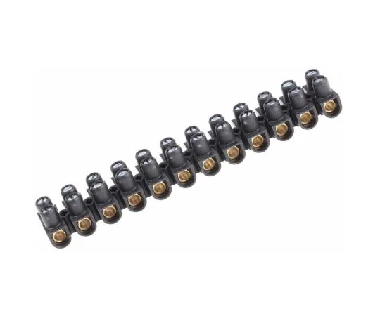 63-7463-04　Legrand 0 342 15 Terminal Strip, Straight, 12way, 2 Row, 57A, 400 V, length 135.1mm, Black　0 342 15