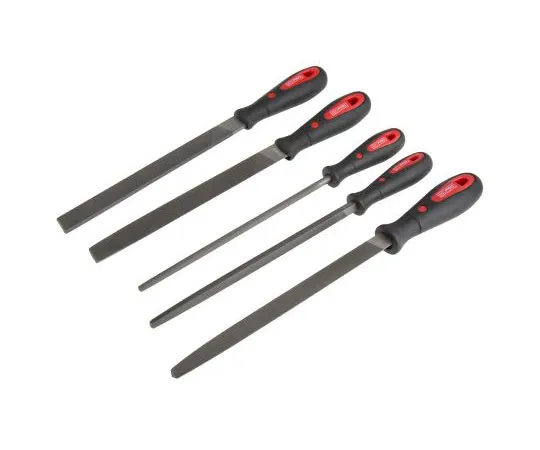 63-7383-33　RS Pro 200mm, 5 piece Second Cut Engineers File Set With Soft-Grip Handle　161-1466