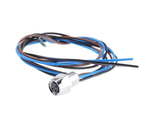 63-7513-17　Belden Straight M8 to Unterminated Cable assembly, 3 Core 500mm Cable　RKMF 3/0.5M