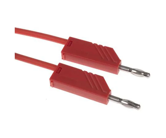 63-7500-30　Hirschmann Test & Measurement Test lead, 16A, 60V dc, Red, 2m Lead Length　934094101