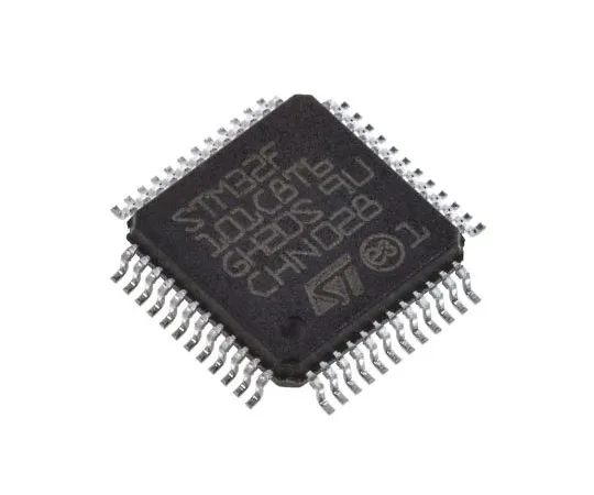 63-7355-54　STMicroelectronics STM32F101C8T6, 32bit ARM Cortex M3 Microcontroller, 36MHz, 64 kB Flash, 48-Pin LQFP　STM32F101C8T6