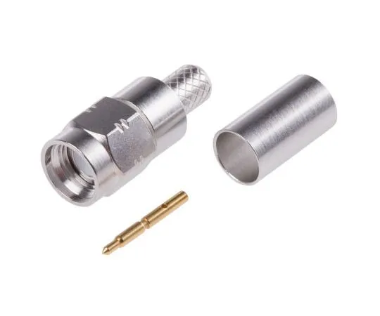 63-7532-33　Radiall Straight 50Ω Cable Mount SMA Connector, Crimp Termination RG142, RG223, RG400　R124076320W