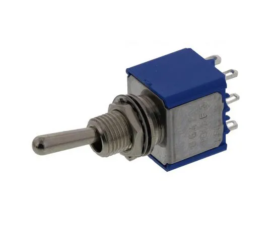 63-7514-28　APEM Double Pole Single Throw (DPST) Toggle Switch, (On)-On, Panel Mount　5642A