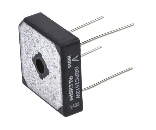 63-7523-45　Vishay VS-GBPC2512W, Bridge Rectifier, 25A 1200V, 4-Pin GBPC-W　VS-GBPC2512W